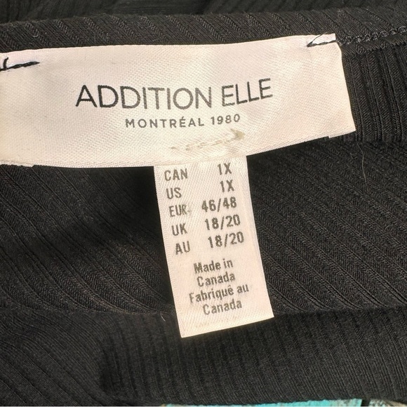 Addition Elle Black Long-Sleeve Knit Top with Cold Shoulder Size 1x - Picture 8 of 10